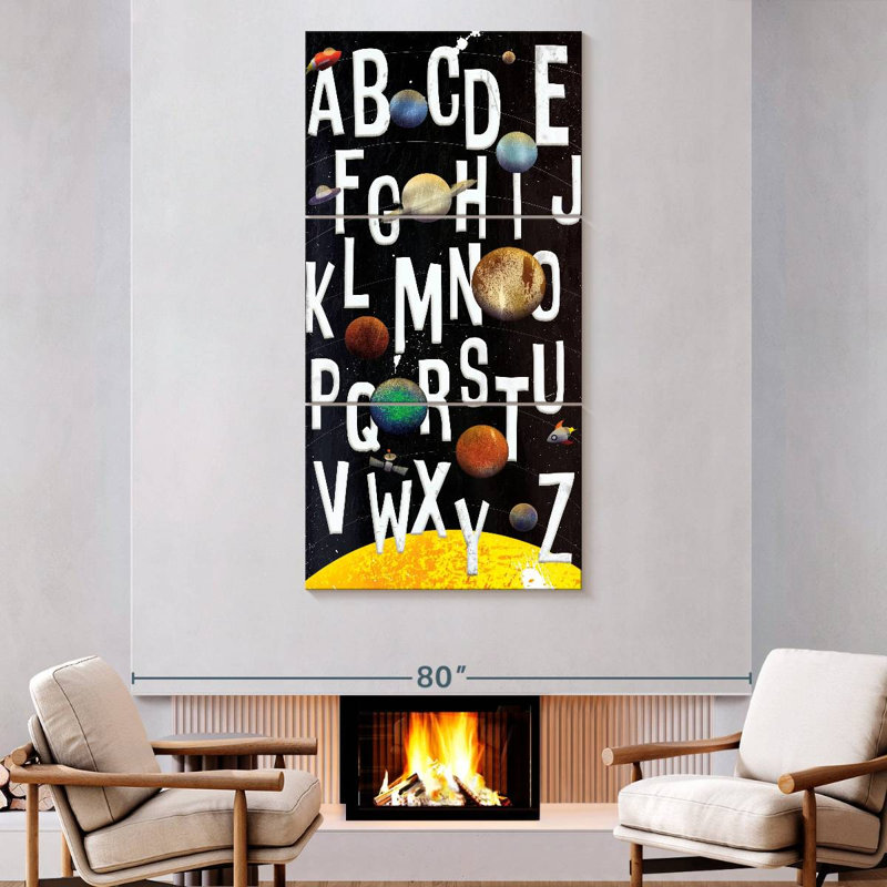 ABC Galaxy, 80" H x 39" W