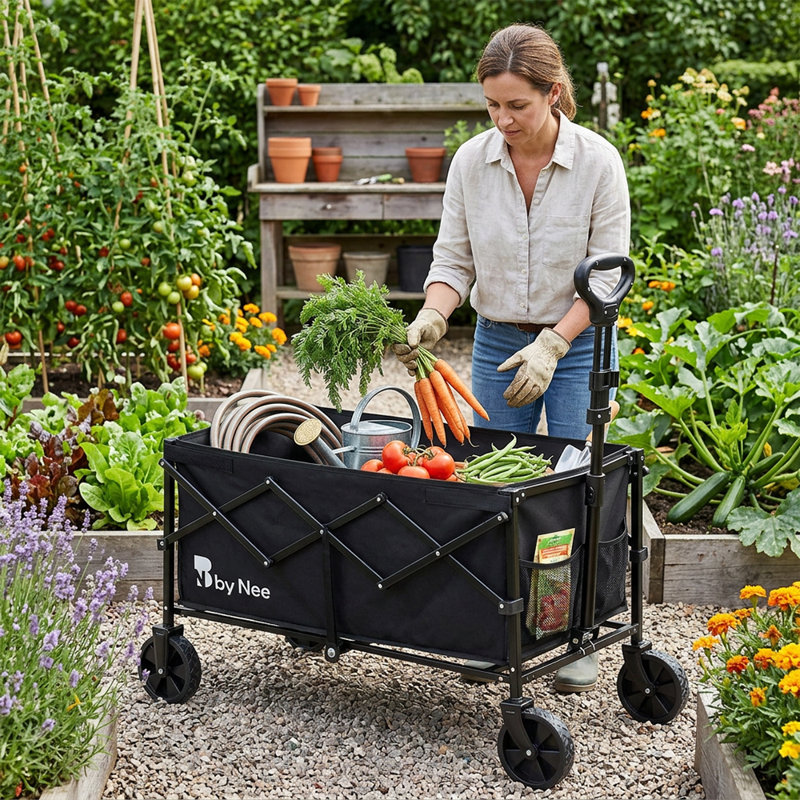 Collapsible Utility Cart Garden Wagon