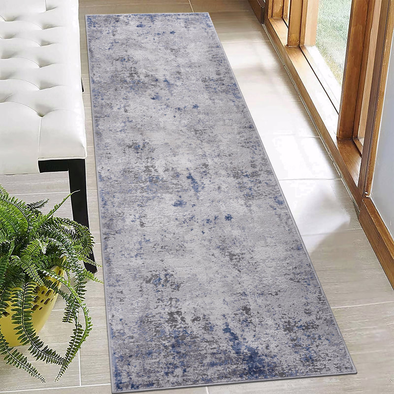 Tapis de couloir abstrait 2 pi x 8 pi, Tapis de couloir 2 pi 2 po x 8 pi