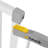 Hauck Open N Stop Pressure Mounted Fit Baby Safety Gate Extension, White-86879107