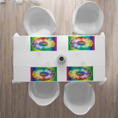 Polyester Abstract Rectangle Placemat