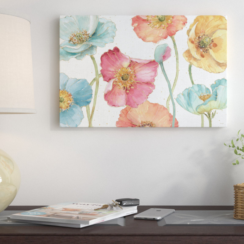 «Spring Softies I», reproduction d'art sur toile tendue, H 24 po x l 36 po x P 2 po