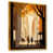 Toile avec cadre flottant or