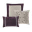 Édredon 7 pièces mauve, doux au toucher, articles décoratifs en faux suède, brodés-121159239-121159240