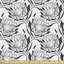 Oestreich Layout of Protea Flower Motifs Fabric