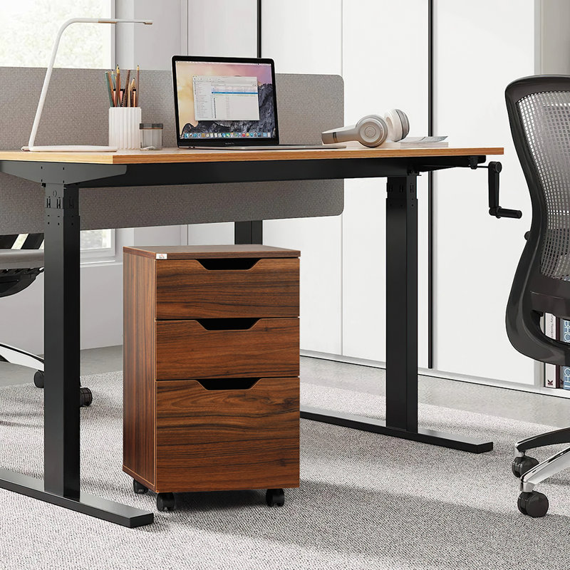 15.75'' Wide 3 -Drawer Mobile File Cabinet