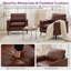 Ensemble de 2 fauteuils en similicuir 32 po (ensemble de 2)-852457643