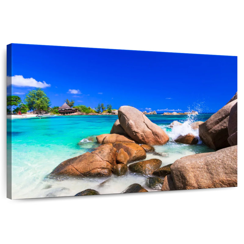 Gillard Seychelles, île tropicale, H 26 po x l 39 po