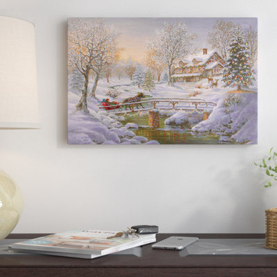 Over The Bridge To Grandma's House by Nicky Boehme - Wrapped Canvas Gallery-Wrapped Canvas Giclée