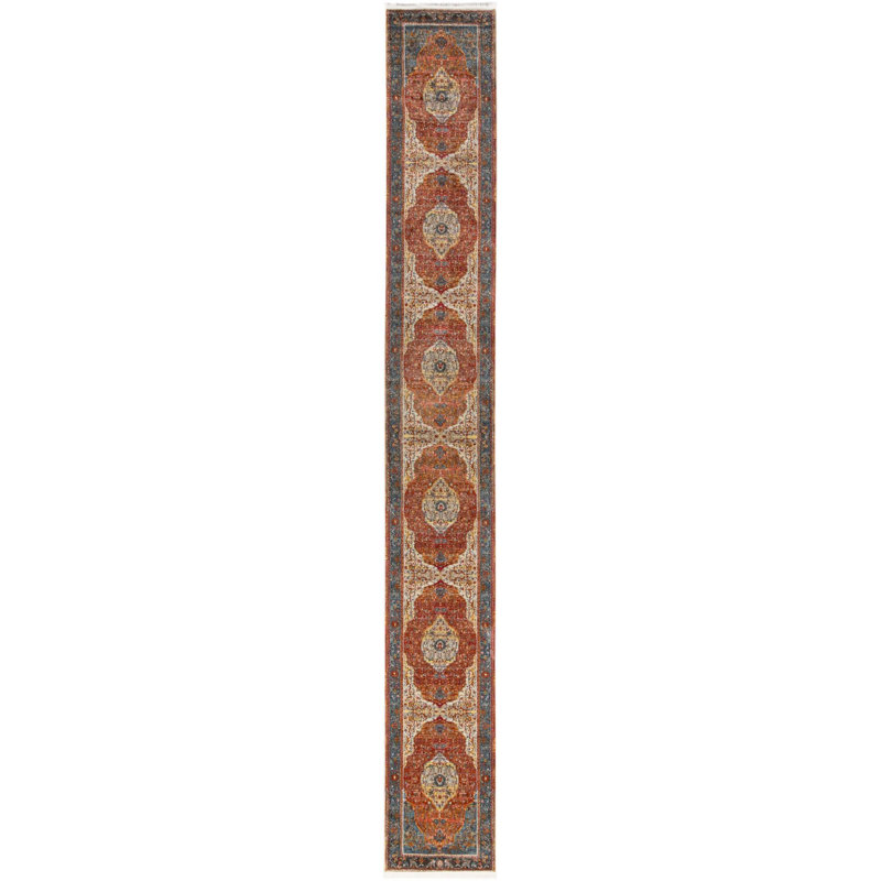 Majed Abstract Indoor Rug, Runner 2'7" x 19'8"