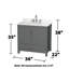 Sheffield 36" Freestanding Single Bathroom Vanity with Quartz Top with 24" Mirror-1676948682-1676971147-1676971152