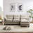 4-piece L-shaped upholstered sectional sofa-1250207753