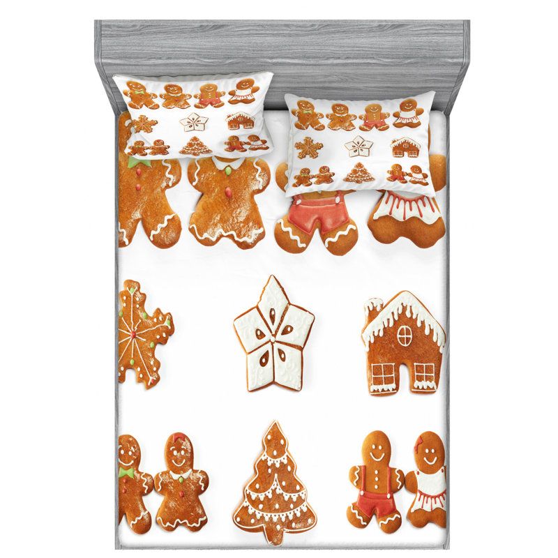 Microfiber Sheet Set, Queen Sheet Set with Fitted Sheet