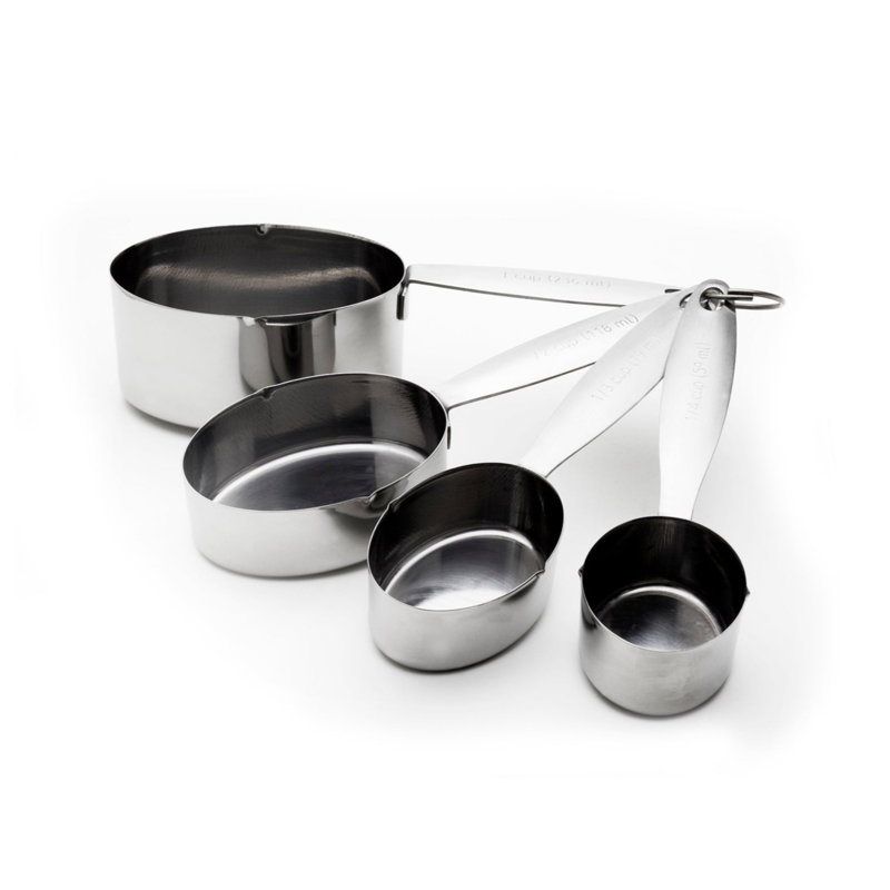Ensemble de gobelets mesurant 4 pièces en acier inoxydable cuisinox