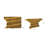 Gold Rod Console Table 