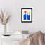 «Blue Bottle Vase» par Little Dean, reproduction d'art encadrée sur bois-2111059746-2111059775