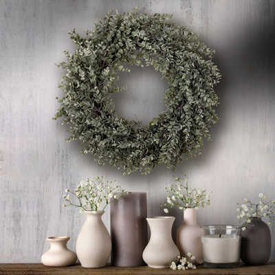Couronne de 26 po en faux eucalyptus