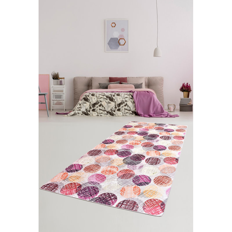 Antibacterial Non-Slip Area Rug, 100% Polyester, 47.2 x 70.9 inches | 0.16 in Pile Height, Machine Washable, Durable Felt Base | Perfect for Living Room, Bedroom, & Dining Room | Soft, Stylish, and Easy to Maintain