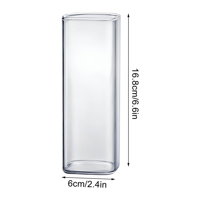 Verre à lait en verre transparent, C