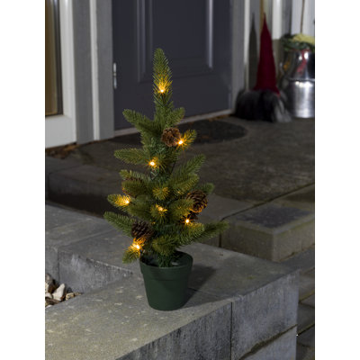 45cm H Lighted Artificial Spruce Christmas Tree