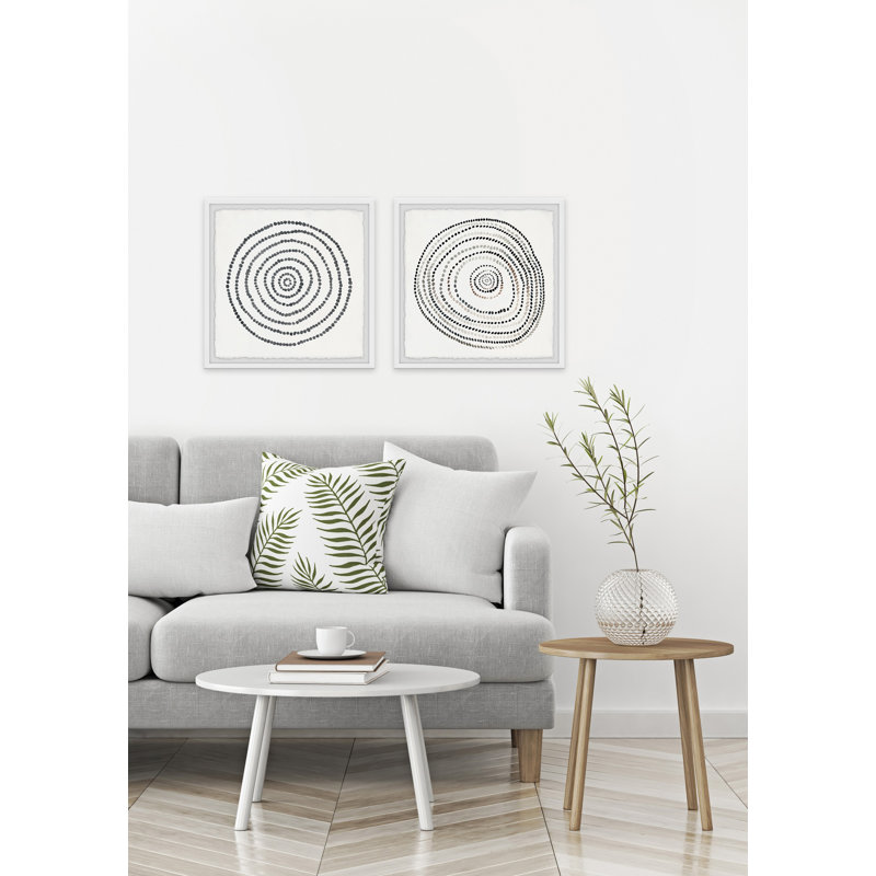Diptyque en spirale, H 24 po x l 24 po