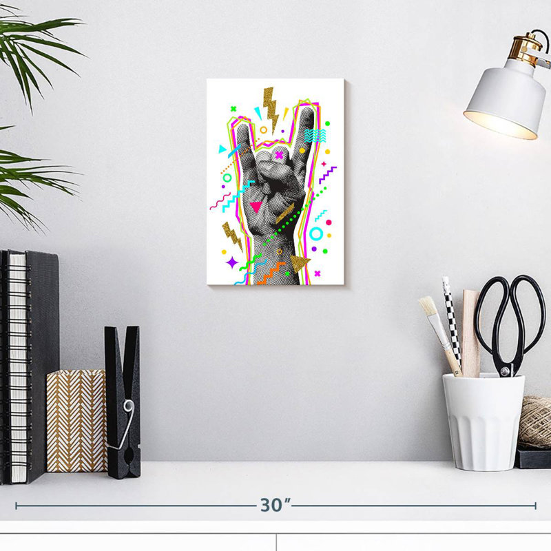 Abarca Rock And Roll Hand, 12" H x 8" W