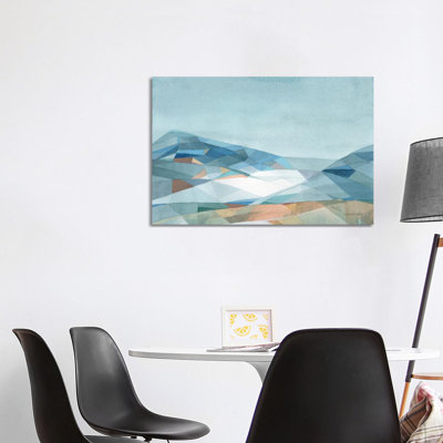 Geometric Mountain by Danhui Nai - Wrapped Canvas Gallery-Wrapped Canvas Giclée