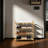 4-Tier Bamboo Shoe Rack Freestanding Shoe Organizer Entryway Open Shoe Storage Shelf for Bedroom Hallway Balcony