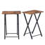 Ahreanna Cross Legs Side Table Set