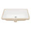 Lavabo de salle de bain rectangulaire encastré en céramique blanche 21 "x 13" avec trop-plein