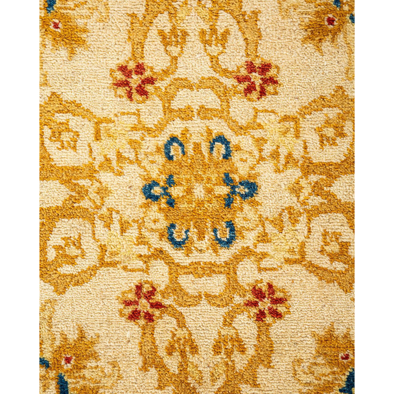 Eclectic One-of-a-Kind 4' 1" x 6' 5" Hand Knotted Area Rug