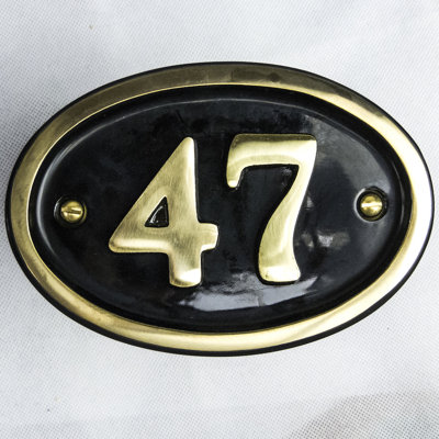 Tyrinia 10cm H Reflective Aluminum House Number