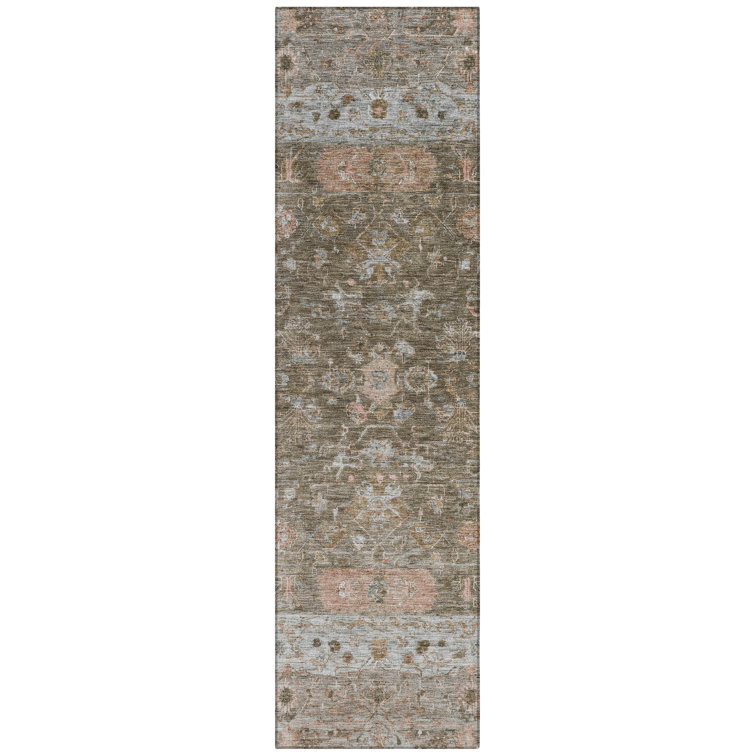 Machine Washable Indoor/Outdoor Bingel ACN2323 Global Rug