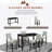 Aghavni 5 Piece Dining Set Counter Height Table And Chairs Kitchen Set For 4