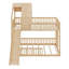 Lit superposé avec glissade Floor House, échelle intégrée pour enfants-130397558