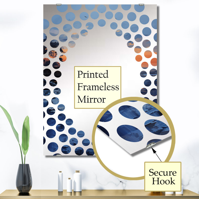 Rikkita - Miroir mural Coastal Sunset MIR132981, 40 po x 30 po