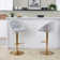 Matisse Highback Adjustable Barstool With Rounded T Footrest - Set Of 2