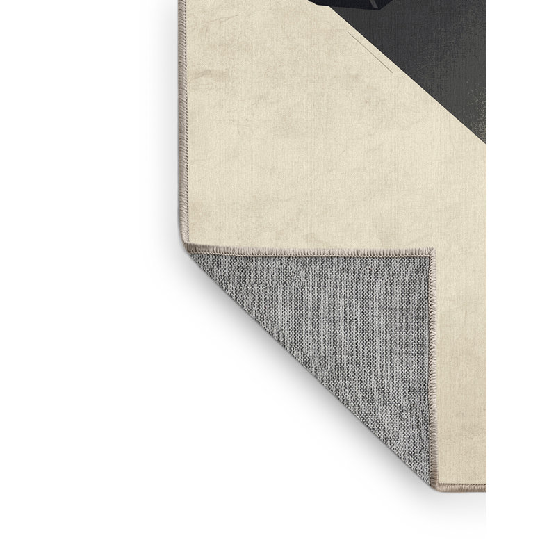 Tapis de brique industriel de couleur marteau de guerre Elmwood - beige, 2 x 5