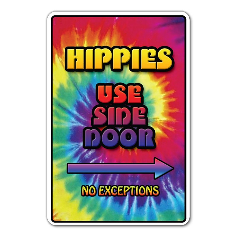 « Hippies », enseigne « Peace 1960S », « Love »