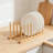 Bamboo Dish Drying Rack And Organizer With 8 Slots - Multi-Functional Storage For Plates, Pot Lids, Cutting Boards, Bowls, And Cups