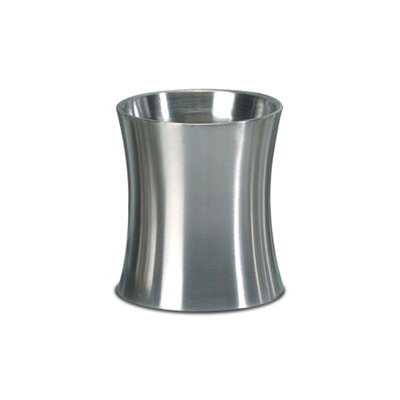 Sleek Gloss Finish Stainless Steel Silverware Storage Container, Freestanding Utensil Organizer For Kitchen, Café & Restaurant Steel Gray