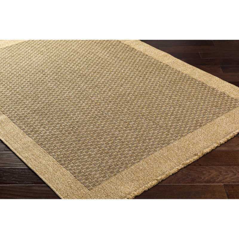 Birch Lane™ Abbie Machine Woven / Power Loomed Beige Indoor/Outdoor Rug ...