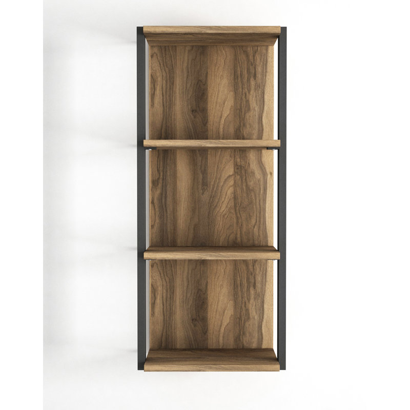 Geertruida 4 Piece Industrial Pipe Shelves