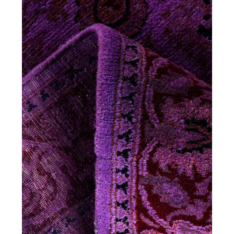 Tapis de couloir unique en laine 2 pi 6 po x 17 pi 10 po Huckstep
