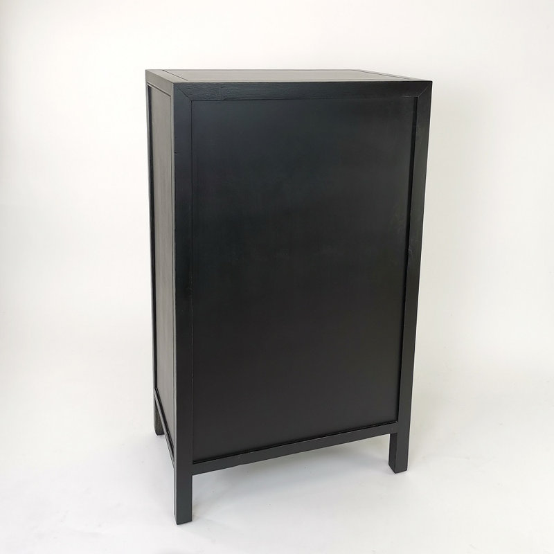 Commode d'appoint 8 tiroirs Rushmore, Noir