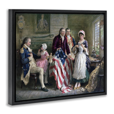 Historical Betsy Ross Floating Frame, design by Arlington Prints