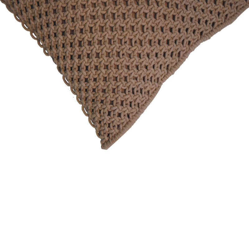 Connerton Geometric Square Throw Cushion, Coffee