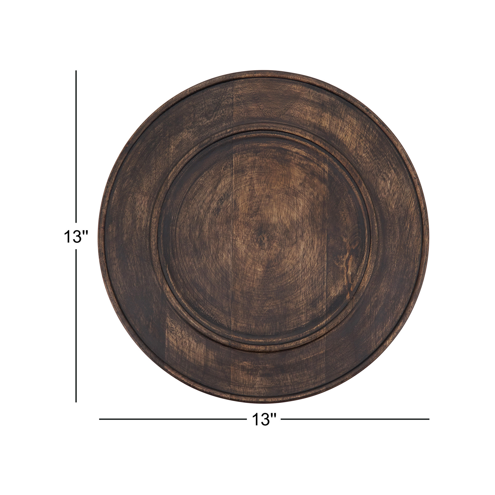 Plinio Water Resistant Bamboo Charger 