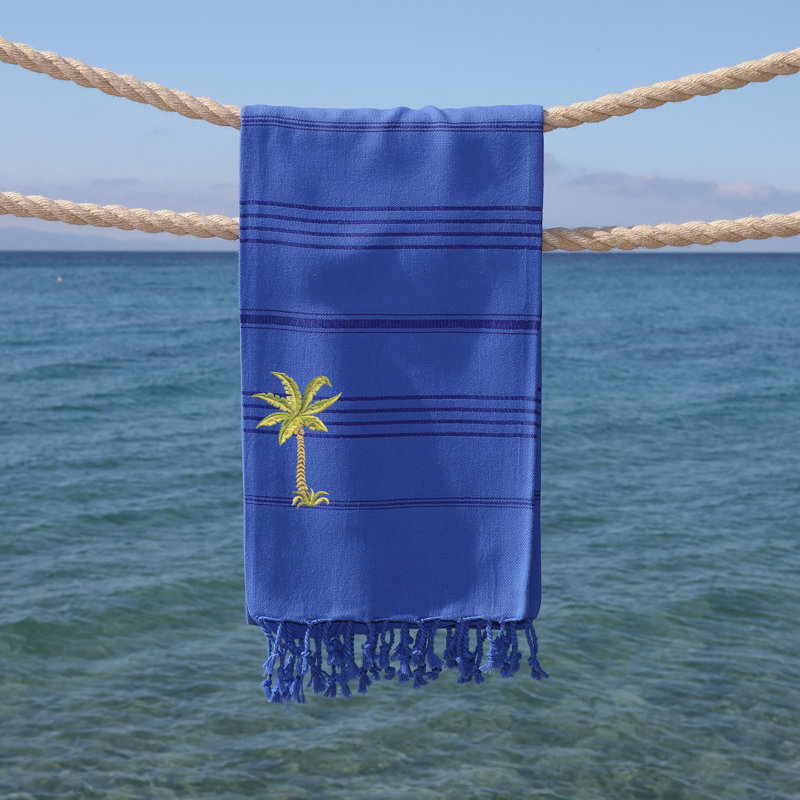 Serviette de plage Summer Fun Breezy Pestemal, Bleu royal