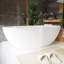 Baignoire de trempage autoportante Modern Minimalist - baignoire solide 65,2 "x 29,7" (mat)